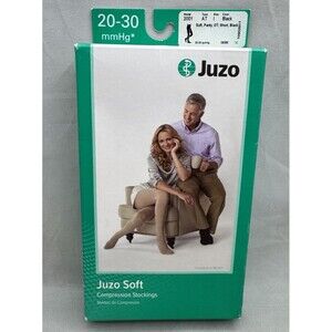 Juzo Soft Compression Stockings 20-30 mmHg 2001 AT Size I Black Panty OT Short
